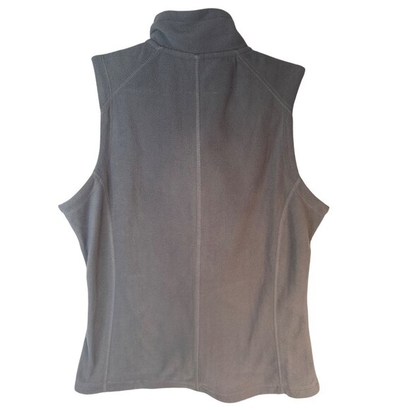 2/$30 Port Authority Ladies Gray Fleece Vest M Full-Zip Sleeveless Lightweight C - Picture 10 of 12